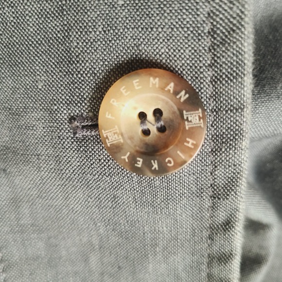 HICKEY FREEMAN 100% Linen Storm‎ System Zip Front Anorak Jacket Men's XXL - Picture 9 of 16